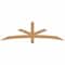 Ekena Millwork Alberta Smooth Timber Gable Bracket, Western Red Cedar, 72"W x 21"H x 1 1/2"D x 3 1/2"F, 7/12 Pitch GBW072X21X0204ALB00SWR - alternate 1